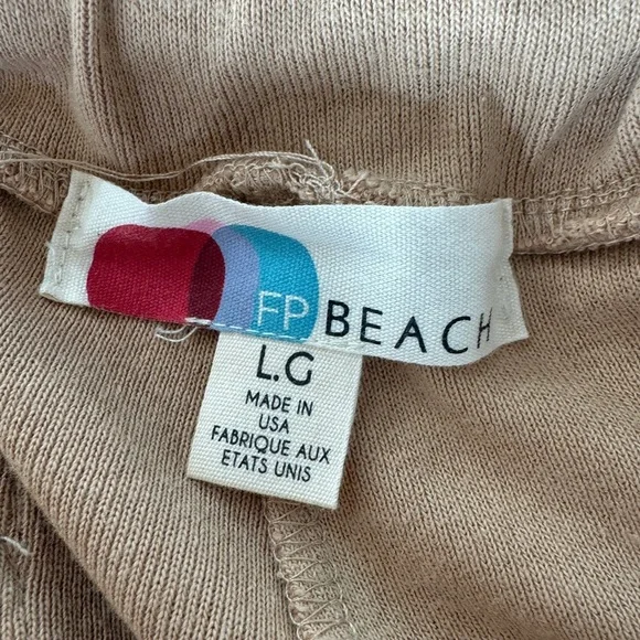 Free People Beach Monterey Pant, Tan, Size L - Picture 8 of 9